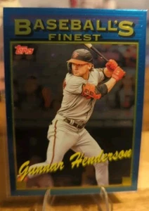 2024 Topps Baseball's Finest Blue 1993 Prototipo Gunnar Henderson #93-11 - Foto 1 di 2