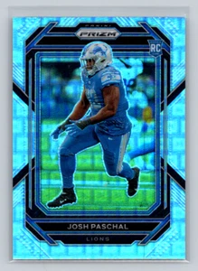 2022 Prizm Football #389 Josh Paschal (RC) -Pandora Prizm 029/400-Lions - Picture 1 of 2