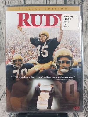 Rudy (DVD, 2000, Widescreen) Sean Astin, Ned Beatty - Brand New / Sealed - Image 1 of 2