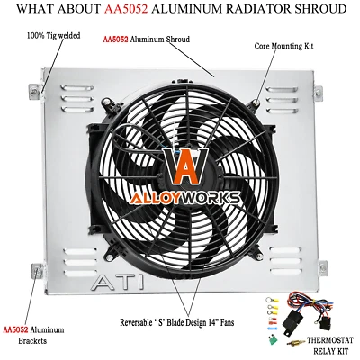 Kits de ventiladores de sudário elétrico para 1968-1973 Dodge Dart Plymouth Duster Scamp Valiant - Imagem 1 de 4