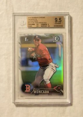 Bowman Chrome Prospects #BCP148 2016 refractor Yoan Moncada/499 BGS 9,5 Foto 1 de 3