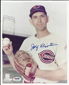 Johnny Klippstein Reds Signed Auto 8x10 Photo PSA/DNA Certified Autograph - Picture 1 of 1