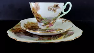 Art Deco / Vintage china Tea Set Trio.Shelley Heather.VGC. 13419 - Picture 1 of 5