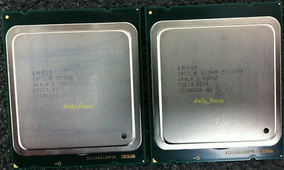 Matched Pair Intel Xeon E5-2690 2.90GHz LGA2011 8 Core SR0L0 CPU Processors - Image 1 of 4