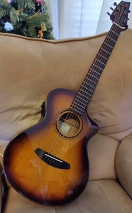 Breedlove Pursuit Exotic S CE Myrtlewood Companion A/E Guitar Tiger Eye. Sustain - Picture 1 of 11
