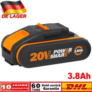 3,8Ah 20V MAX Akku Für Worx Original Ersatzakku WA3553 WA3556 WA3551 WA3639 NEU - Bild 1 von 14