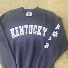 Vtg 90s Kentucky Wildcats throwback Spell Out sweatshirt pullover Usa Made Med￼