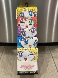 Sailormoon 5 Pairs Crew Socks - Picture 1 of 2