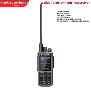 HamGeek UV-98 Plus Walkie Talkie 1024CH VHF UHF Transceiver + Programming Cable - Zdjęcie 1 z 9