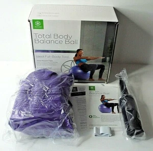Gaian Balance Ball Total Body Workout Ball Small 55cm Includes Guide and Pump - Picture 1 of 4