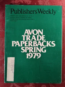Rare PUBLISHERS WEEKLY Book Journal Magazine January 8 1979 Leslie Epstein - Picture 1 of 2