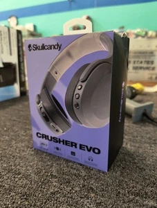 Skullcandy Crusher Evo Wireless Over-Ear Headset - Chill Gray, New, A1 - Picture 1 of 5