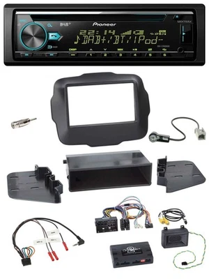 Pioneer DAB Lenkrad CD USB Bluetooth Autoradio für Jeep Renegade ab 2015 - Bild 1 von 4