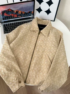 NUEVO CON ETIQUETAS COACH Mujer Amarillo Suelto Ropa Exterior Chaqueta Clásica - Imagen 1 de 11