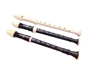 3 Aulos Plastic Soprano Recorder Brown White Ready to Play Student Model - Picture 1 of 5