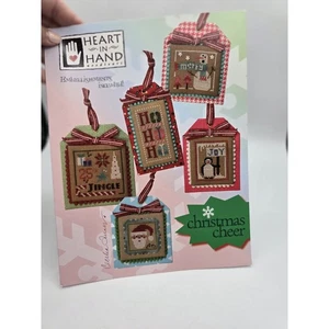 Heart In Hand Cross Stitch Pattern Christmas Cheer Holiday with Beads - Picture 1 of 3