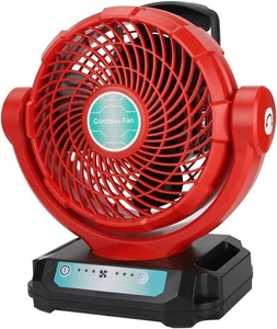 Cordless Fan for Milwaukee 18V Battery Floor Fan Outdoor Camping Work Site Fan - Picture 1 of 7