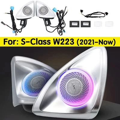 Alto-falante tweeter S500 S580 4D para Mercedes Benz classe S lâmpada ambiente LED W223 AMG - Imagem 1 de 4