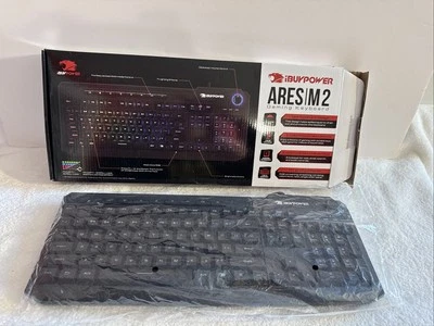 IBuyPower Ares M2 Membrane Gaming Keyboard - 11 Lighting Effects - Tested Works - Image 1 of 4
