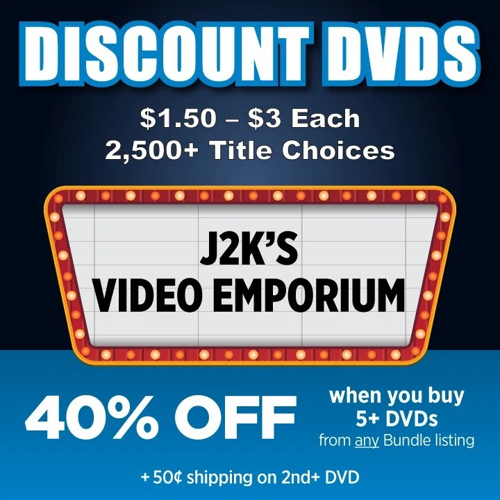 Discount DVDs ($1.50-$3 ea, Titles: #-L) *BUILD YOUR OWN BUNDLE & SAVE* - Image 1 of 1