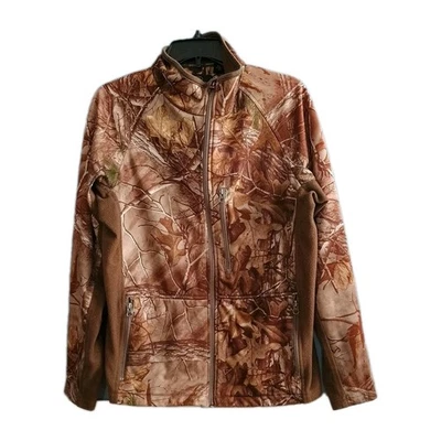 RedHead Brown Camo Jacket Sz M Zip Front Hunting Zip Pockets *Spots Inside See  - Image 1 of 4