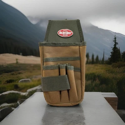 Bucket Boss 54170 Utility Pouch With Flap Fit, Polyester, 5 Pockets - Image 1 of 4