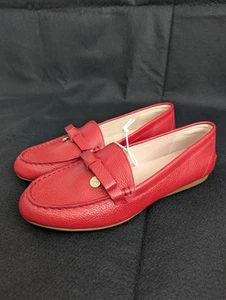 Kate Spade NY Desi Slipper Leder Schleife Loafer Schuhe rot neu ohne Karton Größe 7,5 - Bild 1 von 7