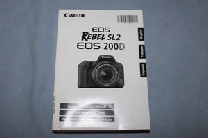 Canon EOS Rebel SL2 200D Guía Manual de instrucciones del usuario - Excelente estado - Imagen 1 de 2