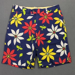 Loudmouth Pantaloncini Uomo 32 Multicolore Floreale Golf Casual Viaggio Vacanze - Foto 1 di 8