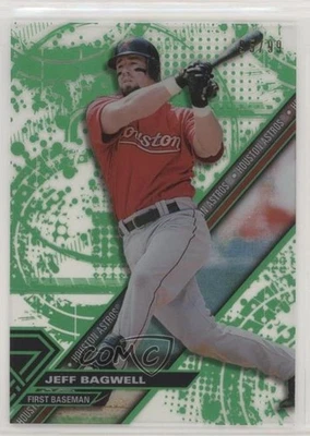 2017 Topps High Tek Pattern 1 Green Rainbow /99 Jeff Bagwell #HT-JB HOF - Image 1 of 2