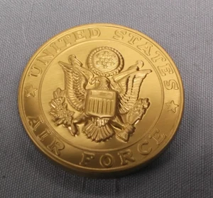 lot of 5 stamped metal gold AIR FORCE insert 2" diameter - Picture 1 of 1
