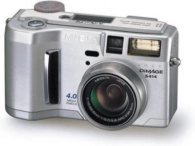 Konica Minolta Dimage S414 4MP Digital Camera - Silver (2080239532) - Image 1 of 2