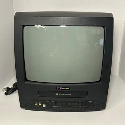 Emerson TV/VHS Combo VCR DOES NOT WORK EWC1304 13" CRT Color Retro Gaming - Image 1 of 4
