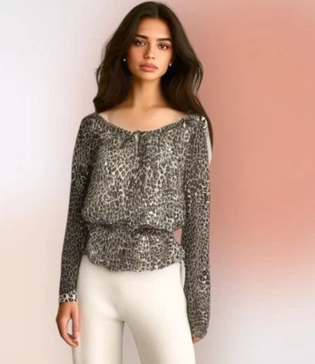 Blusa Michael Kors Seda Estampado Animal S/P Foto 1 de 4