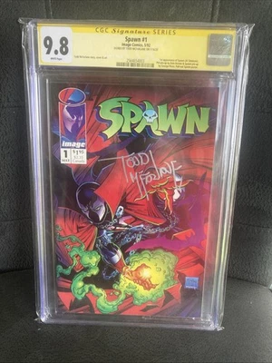 Spawn #1 CGC 9.8 SS Signed by Todd McFarlane!! 1st Spawn Image 1992 - Image 1 of 3
