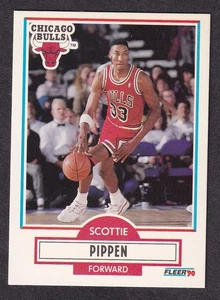 1990-91 Fleer basketball card #30 Chicago Bulls Scottie Pippen - Picture 1 of 2