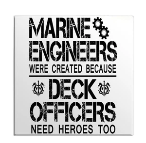 Marine Engineer Real Definition Quote Deck Officers Joke Fridge Magnet - Picture 1 of 7