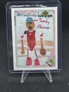 2000 Upper Deck MVP Draw Your Own Card #DT26 Sandy Alomar Jr. Cleveland Indians - Picture 1 of 2