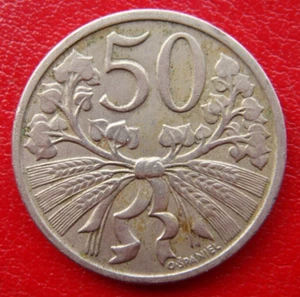 Checoslovaquia 50 HALERU 1922 EXCELENTE ESTADO MONEDA BONITA - Imagen 1 de 12