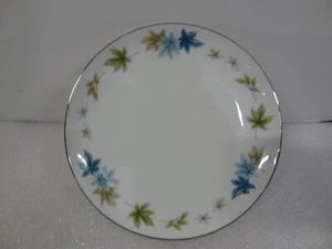 Vintage Grant Crest Four Seasons China Japan Blue Leaf Bread Butter Plate 6.25" - Picture 1 of 11