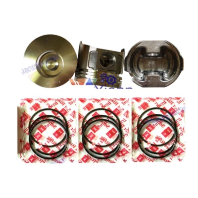 3D82AE 3D82AE-5 Piston Kit W/ Ring For Komatsu Engine PC27MR PC25R PC28UU PC27R - Image 1 of 3