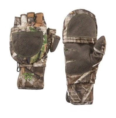 Realtree Edge Youth L/XL Gloves Pop Top Hunting Outdoors Thermal  Nonslip Scent - Image 1 of 4