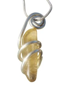 Kundalini African Congo Citrine Lemurian Pendant, Genuine South Africa #303 - Bild 1 von 2