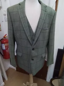 Mens Moss1851 Wool Jacket& Waistcoat 46R #5004 - Picture 1 of 16