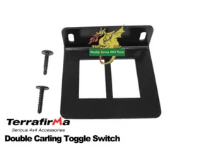 Terrafirma Land Rover 4x4 Classic Car Carling Switch Plate Bracket TF4502 Double - Picture 1 of 1