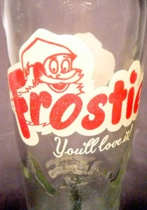 vintage ACL Soda Pop Bottle:  FROSTIE ROOT BEER of CAMDEN, N.J - 16 oz KING SIZE - Picture 1 of 3