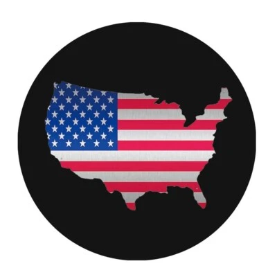 Cubierta de neumático de repuesto a prueba de polvo American Map 16" para remolque Jeep autocaravana cámper universal Foto 1 de 4