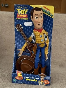 Toy Story And Beyond! Pull String Woody Hasbro 2001 Talking Cowboy Working! - Picture 1 of 4