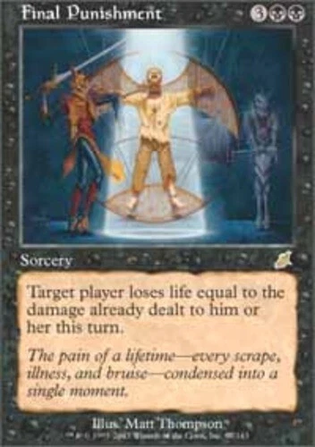 Final Punishment ~ Lightly Played Scourge MTG Magic UltimateMTG Black Card - Image 1 of 1