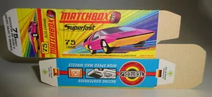 Matchbox Superfast 75B Alfa Carabo leere originale "I" Box ungefaltet - Bild 1 von 2